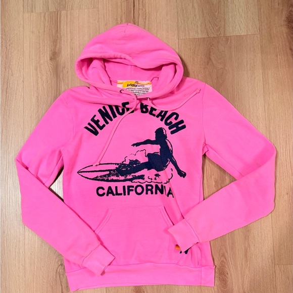 NWOT Aviator Nation Venice Beach California Surf Hoodie - Picture 3 of 6
